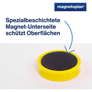 Produktbild für Magnete Magnetoplan Ergo Medium, goldgelb