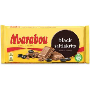 Marabou Tafelschokolade Black Salzlakrits, 220g