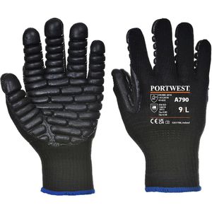 Arbeitshandschuhe Portwest Anti-Vibration, A790BKR