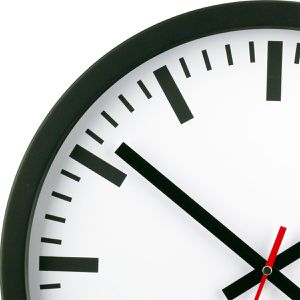 Produktbild für Wanduhr Eurotime 56861-05, Aluminium, analog, Funkuhr