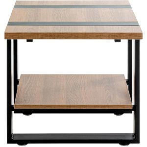 Produktbild für Beistelltisch Haku-Möbel 47177, Saragossa 4, eiche / schwarz