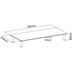 Produktbild für Monitorständer Digitus DA-90358, Glas / Metall