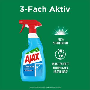 Produktbild für Glasreiniger Ajax 3-Fach Aktiv, gebrauchsfertig