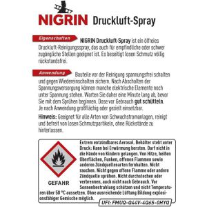 Produktbild für Druckluftspray Nigrin 72227
