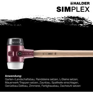 Produktbild für Vorschlaghammer HALDER SIMPLEX, 3027.081, Ø 80mm