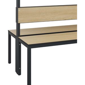 Produktbild für Umkleidebank CP-Möbel 8061-200, Sitzfläche Holz, 150 cm