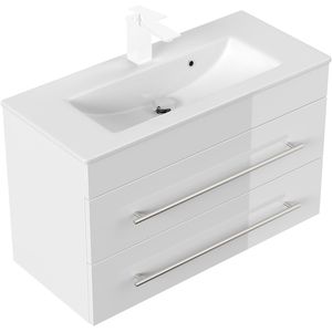 Produktbild für Waschtisch Posseik Portus 800 SlimLine, hängend,weiß hochglanz