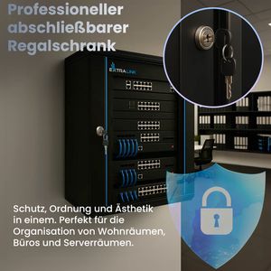 Produktbild für Netzwerkschrank Extralink Standard, EX.16880, 19 Zoll
