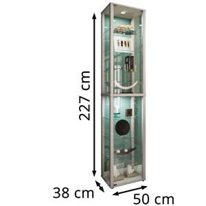 Produktbild für Glasvitrine VCM Kavisa XL, stehend
