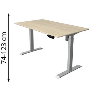 Produktbild für Schreibtisch Kerkmann Move 1, ahorn / silber