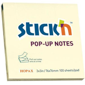 Haftnotizen Stickn Pop-Up Notes, gelb