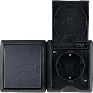 Produktbild für Steckdose REV-Ritter AquaForm, IP44, Aufputz