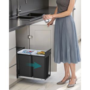 Produktbild für Einbaumülleimer Songmics LTB950B01