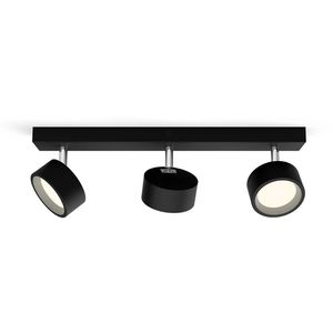 Deckenstrahler Philips Bracia, schwarz mit LED