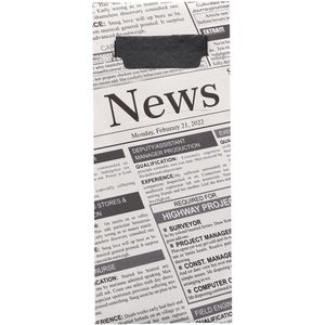 Produktbild für Bestecktaschen Papstar 89189, Newsprint