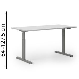 Produktbild für Schreibtisch Actiforce Pro 1050 lite, lichtgrau / anthrazit