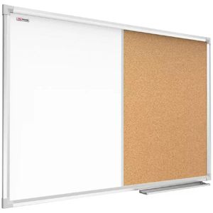 Produktbild für Kombitafel ALLboards CO129, 2 in 1, braun / weiß