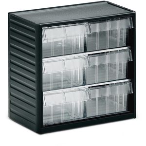 Kleinteilemagazin Treston 297-3, aus Kunststoff