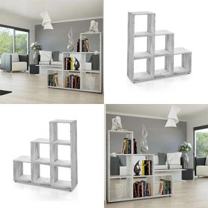 Produktbild für Bücherregal Vicco 80702, grau