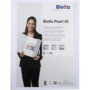 Produktbild für Angebotsmappe Biella Pearl 2, weiß, A4, Karton