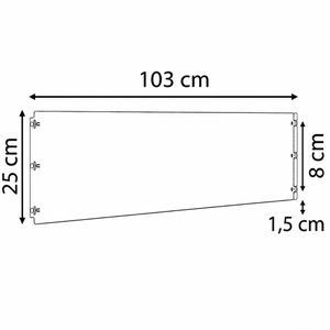 Produktbild für Rasenkante vidaXL 821896, braun, UV-beständig, flexibel