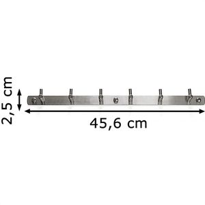 Produktbild für Garderobenleiste SO-TECH Cora, 127880, silber