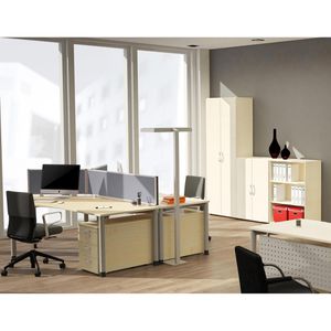 Produktbild für Tischtrennwand Geramöbel Pro, HW-80-SWS411604-RU, grau