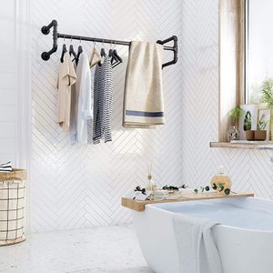 Produktbild für Wandgarderobe Songmics HSR64BK-02, Metall