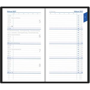 Produktbild für Taschenkalender Zettler 530, schwarz, Jahr 2027
