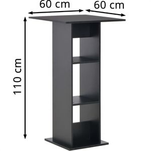 Produktbild für Bartisch vidaXL 280206, schwarz