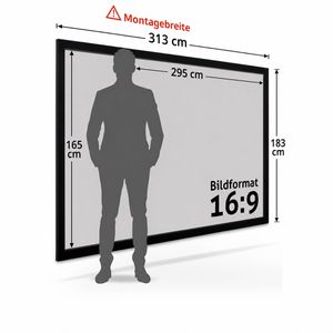 Produktbild für Beamer-Leinwand ESMART Professional MIRALE GRAU