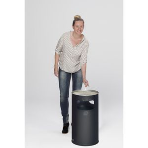 Produktbild für Aschenbecher VAR H75K, 3062, anthrazit, für Outdoor