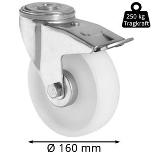 Produktbild für Schwerlastrolle CASCOO Serie N0N0, Lenkrolle