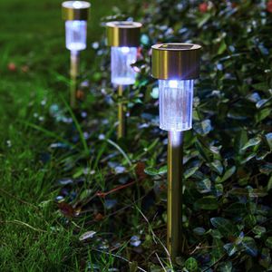 Produktbild für Wegeleuchte Monzana 990187, silber, mit Solar