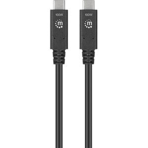 Produktbild für Ladekabel Manhattan 355223, schwarz, 1 m