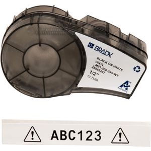 Produktbild für Schriftband Brady M21-500-595-WT-BK, 12,7mm