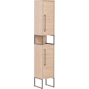 Badschrank Schildmeyer Limone 150014, mit 2 Füßen, eiche hell