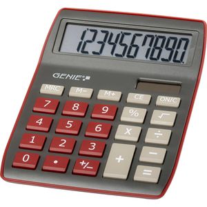 Taschenrechner Genie 840DR, schwarz/rot