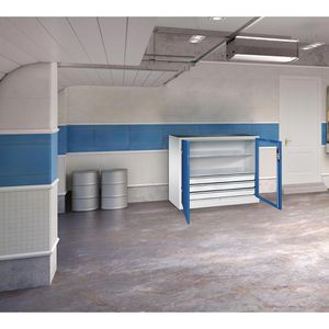 Produktbild für Werkzeugschrank CP-Möbel 8831-5035, aus Metall, grau / blau