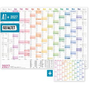 Produktbild für Plakatkalender Häfft 11425-1, Rainbow gefalzt, Jahr 2027