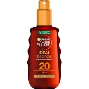 Garnier Sonnencreme Ambre Solaire Ideal Bronze, LSF 20, Sonnenöl Spray, wasserfest, 150ml