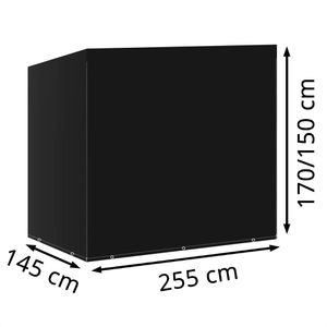 Produktbild für Gartenmöbel-Abdeckung vidaXL 48639, schwarz