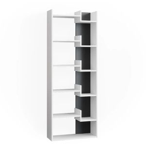 Produktbild für Bücherregal Vicco Fico, weiß / anthrazit