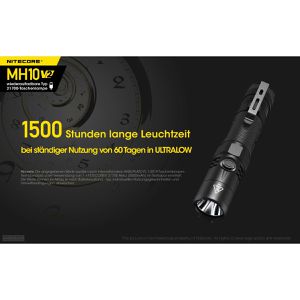 Produktbild für Taschenlampe Nitecore MH10 V2 Hybrid LED aufladbar