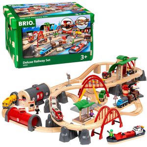 Spielzeugeisenbahn BRIO World Bahn Set Deluxe