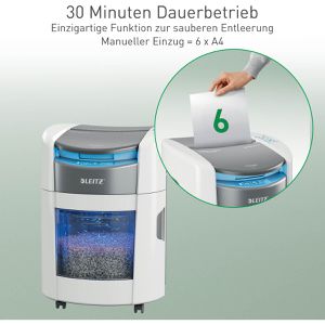 Produktbild für Aktenvernichter Leitz 8037 IQ OptiMax Autofeed Home Office 150