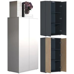 Produktbild für Aktenschrank VCM Dalosa 3-Fach 918324, aus Holz