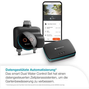 Produktbild für Bewässerungscomputer Gardena smart Dual Water Control Set