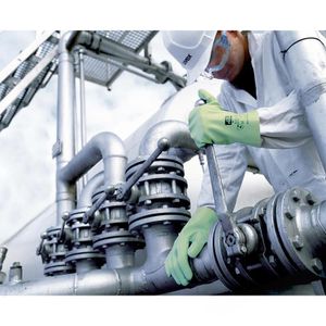 Produktbild für Chemikalienschutzhandschuhe Uvex Rubiflex S, NB35S