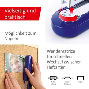 Produktbild für Heftgerät Novus B4, 020-1272, inkl. 200 Heftklammern